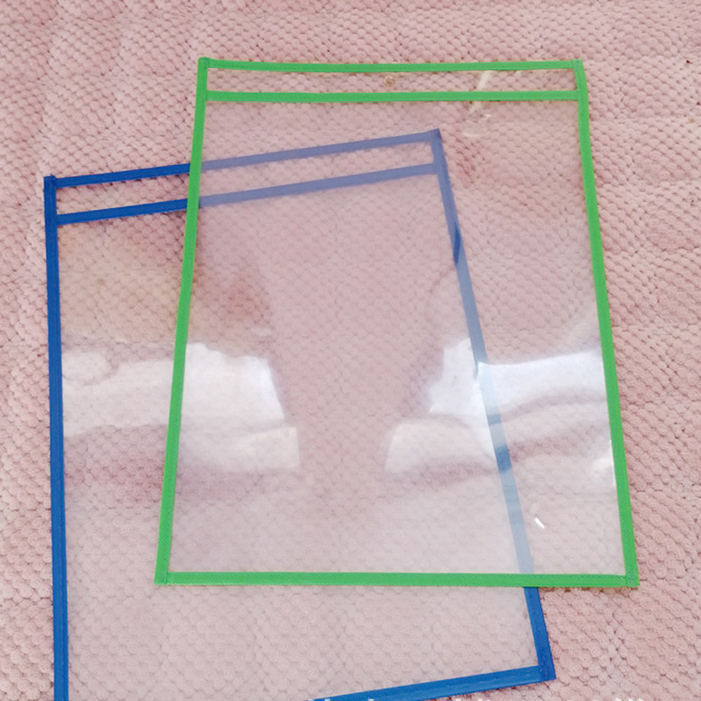 10Pcs Dry Erase Pockets Clear  - Writing Tools 评论和价格